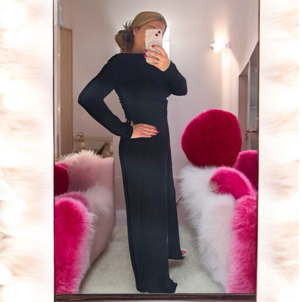 Cozy Chic Two-Piece Set in Black